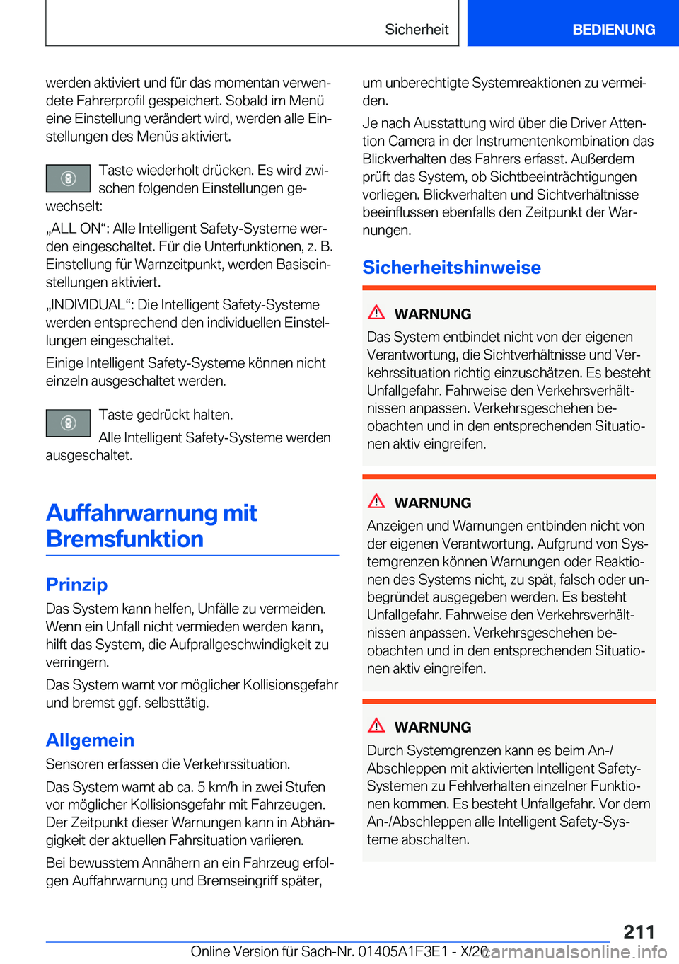 BMW X5 2021  Betriebsanleitungen (in German) �w�e�r�d�e�n��a�k�t�i�v�i�e�r�t��u�n�d��f�