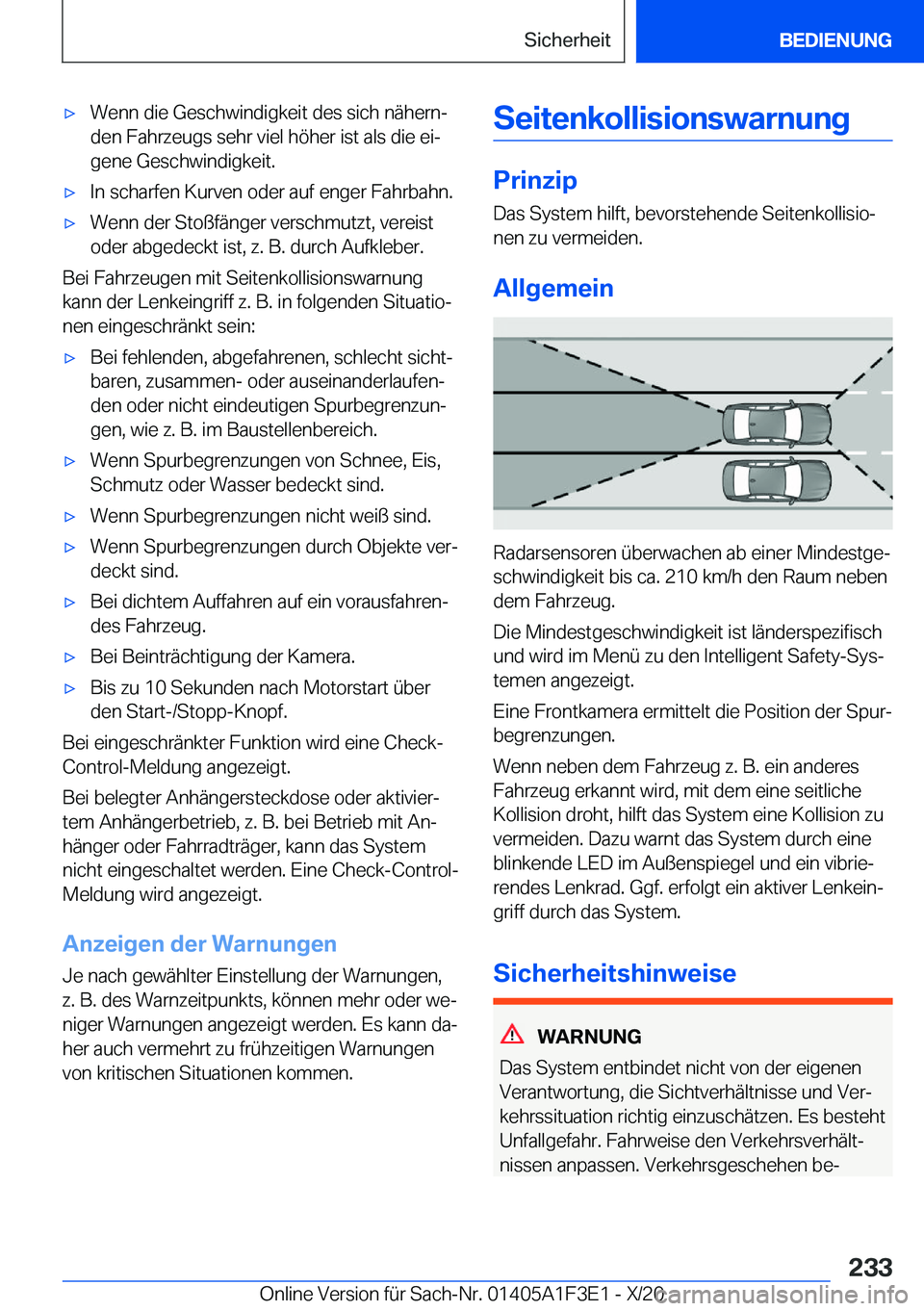 BMW X5 2021  Betriebsanleitungen (in German) x�W�e�n�n��d�i�e��G�e�s�c�h�w�i�n�d�i�g�k�e�i�t��d�e�s��s�i�c�h��n�