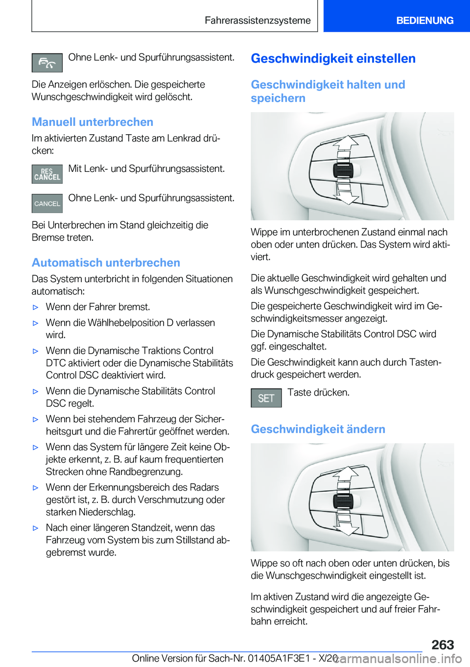 BMW X5 2021  Betriebsanleitungen (in German) �O�h�n�e��L�e�n�k�-��u�n�d��S�p�u�r�f�