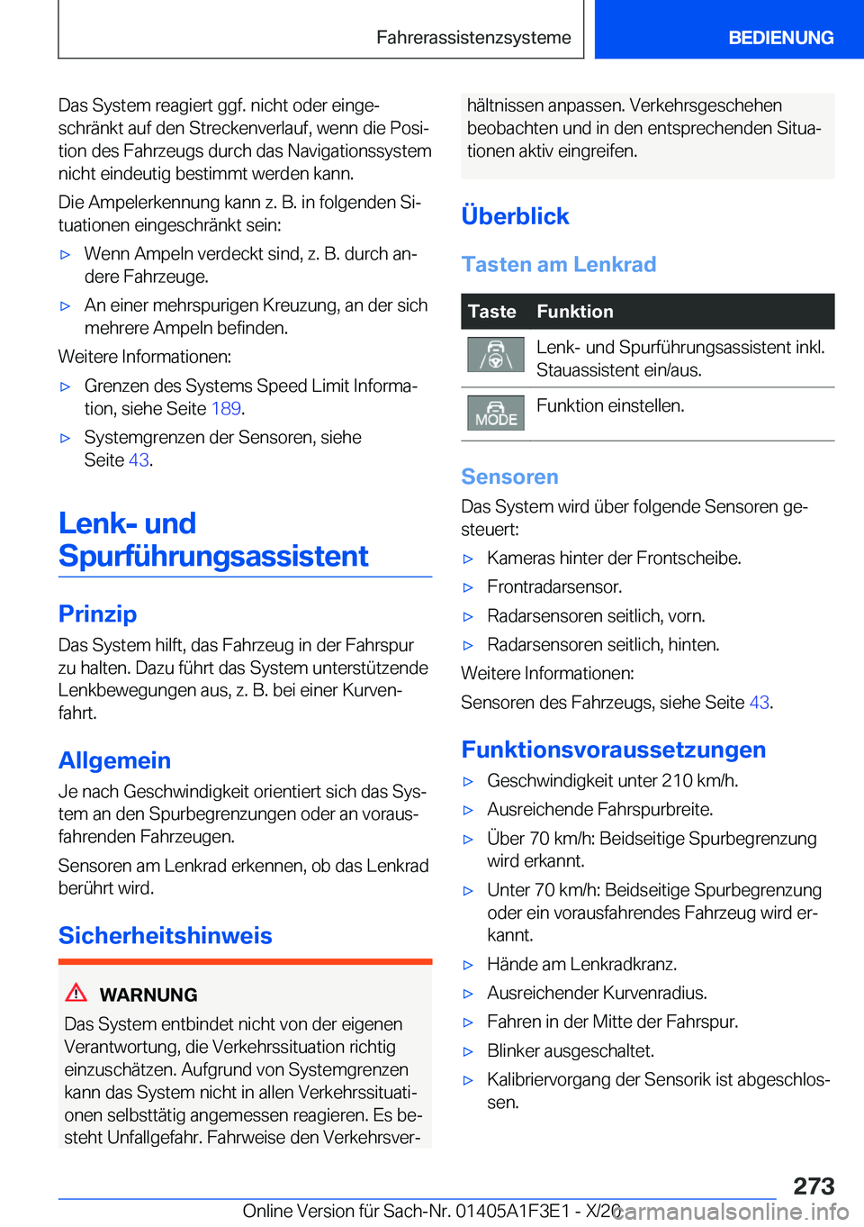BMW X5 2021  Betriebsanleitungen (in German) �D�a�s��S�y�s�t�e�m��r�e�a�g�i�e�r�t��g�g�f�.��n�i�c�h�t��o�d�e�r��e�i�n�g�ej�s�c�h�r�