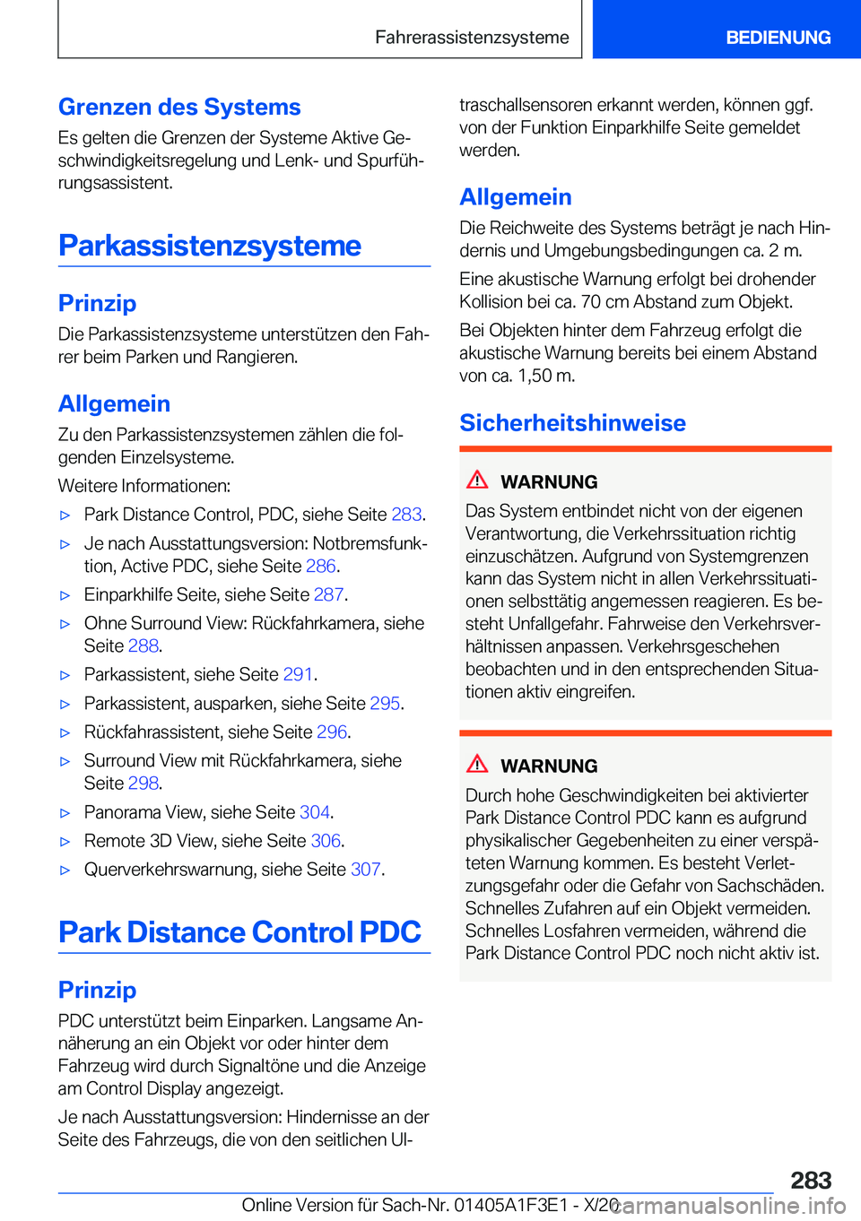 BMW X5 2021  Betriebsanleitungen (in German) �G�r�e�n�z�e�n��d�e�s��S�y�s�t�e�m�s
�E�s��g�e�l�t�e�n��d�i�e��G�r�e�n�z�e�n��d�e�r��S�y�s�t�e�m�e��A�k�t�i�v�e��G�ej
�s�c�h�w�i�n�d�i�g�k�e�i�t�s�r�e�g�e�l�u�n�g��u�n�d��L�e�n�k�-��u�n�d