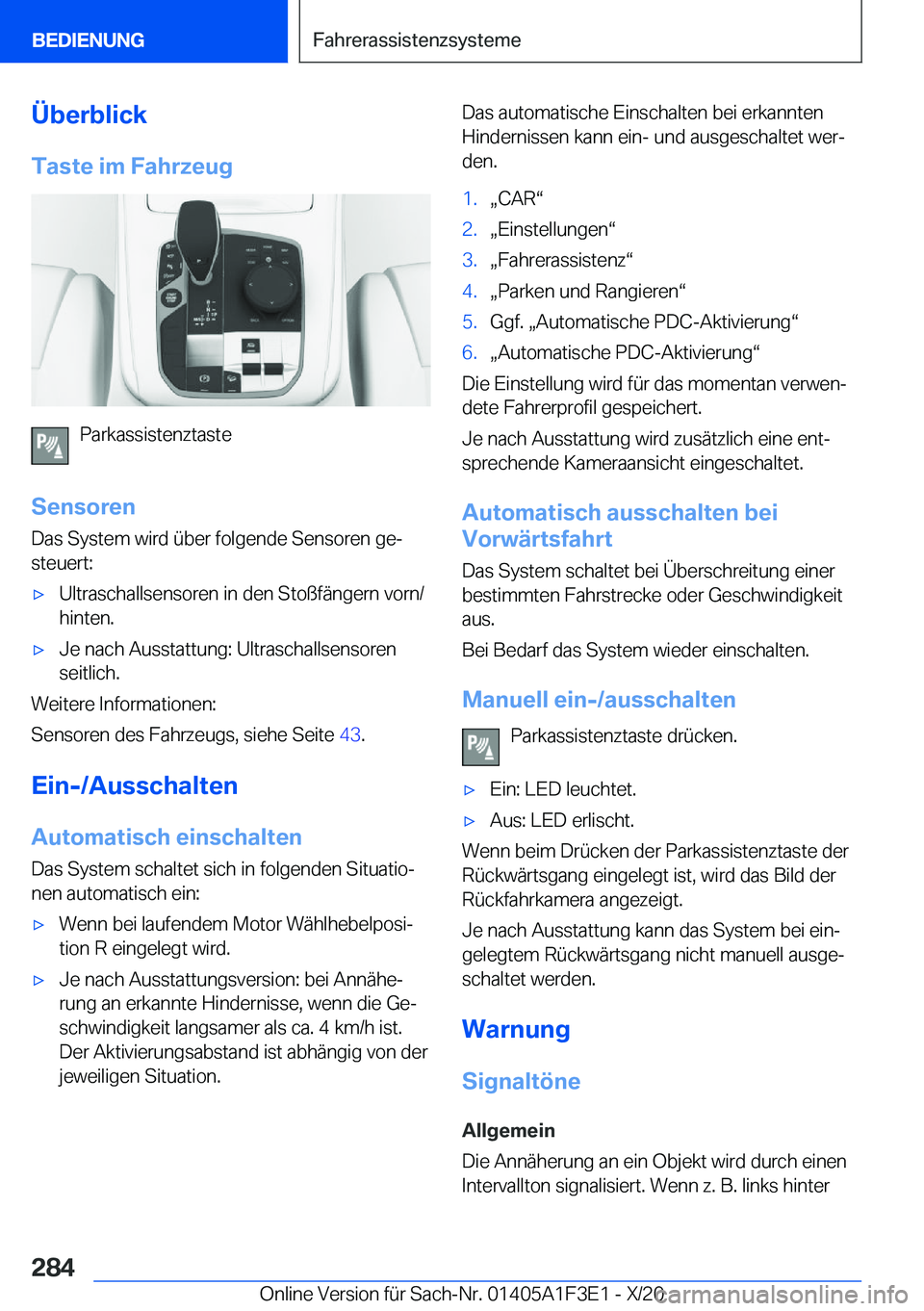 BMW X5 2021  Betriebsanleitungen (in German) �