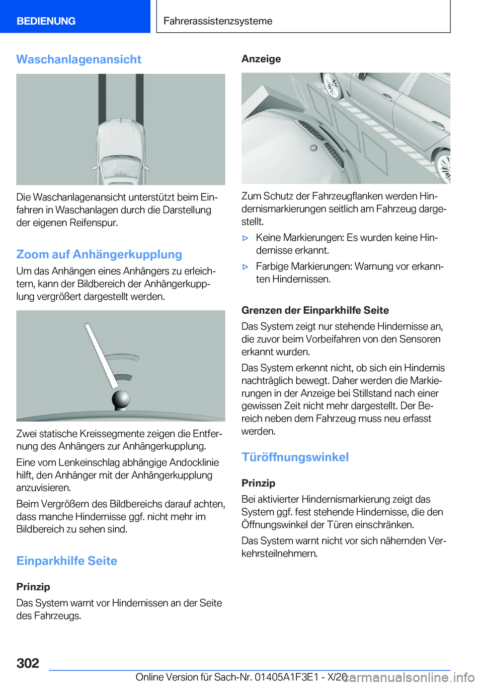 BMW X5 2021  Betriebsanleitungen (in German) �W�a�s�c�h�a�n�l�a�g�e�n�a�n�s�i�c�h�t
�D�i�e��W�a�s�c�h�a�n�l�a�g�e�n�a�n�s�i�c�h�t��u�n�t�e�r�s�t�