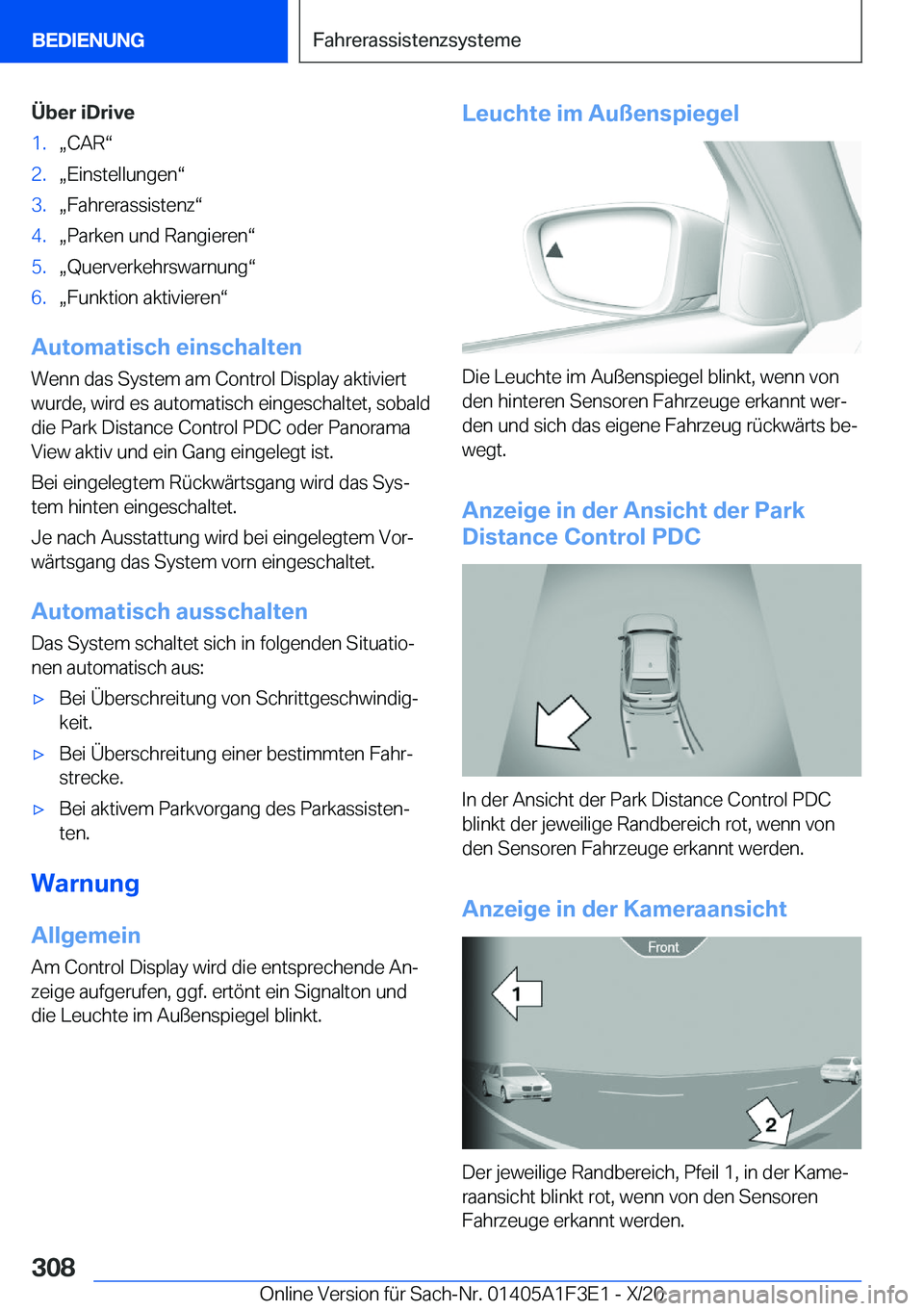 BMW X5 2021  Betriebsanleitungen (in German) �
