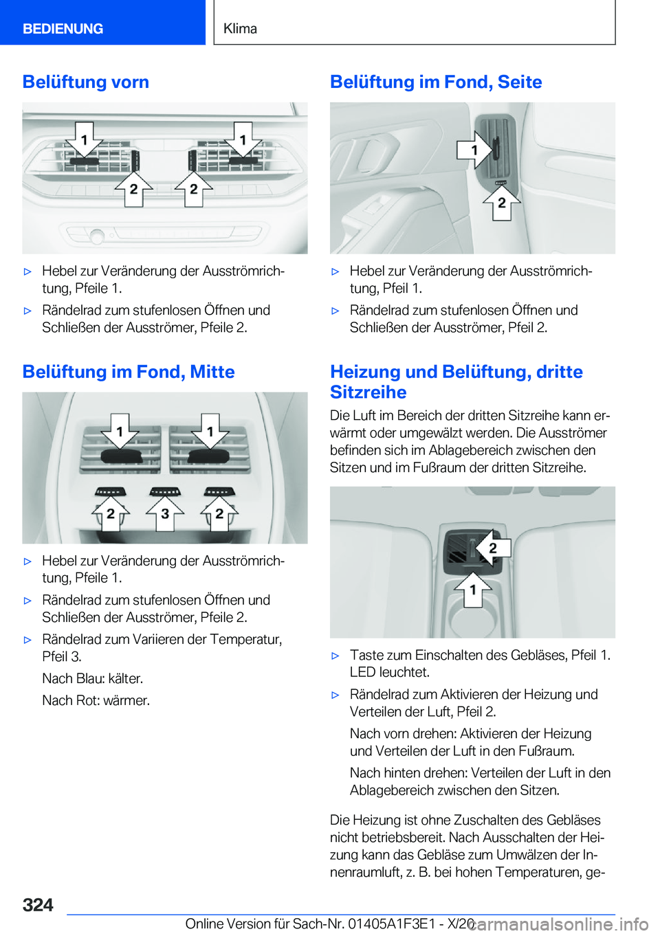 BMW X5 2021  Betriebsanleitungen (in German) �B�e�l�