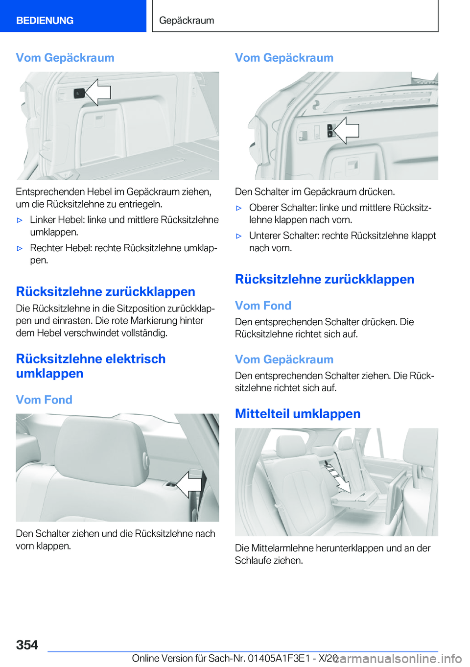 BMW X5 2021  Betriebsanleitungen (in German) �V�o�m��G�e�p�