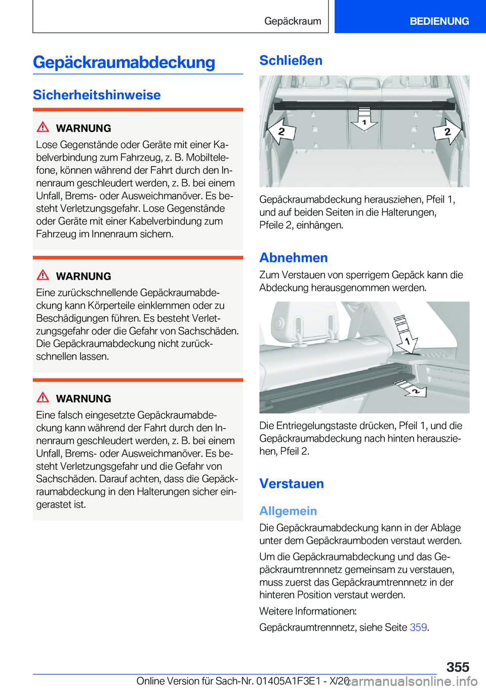 BMW X5 2021  Betriebsanleitungen (in German) �G�e�p�