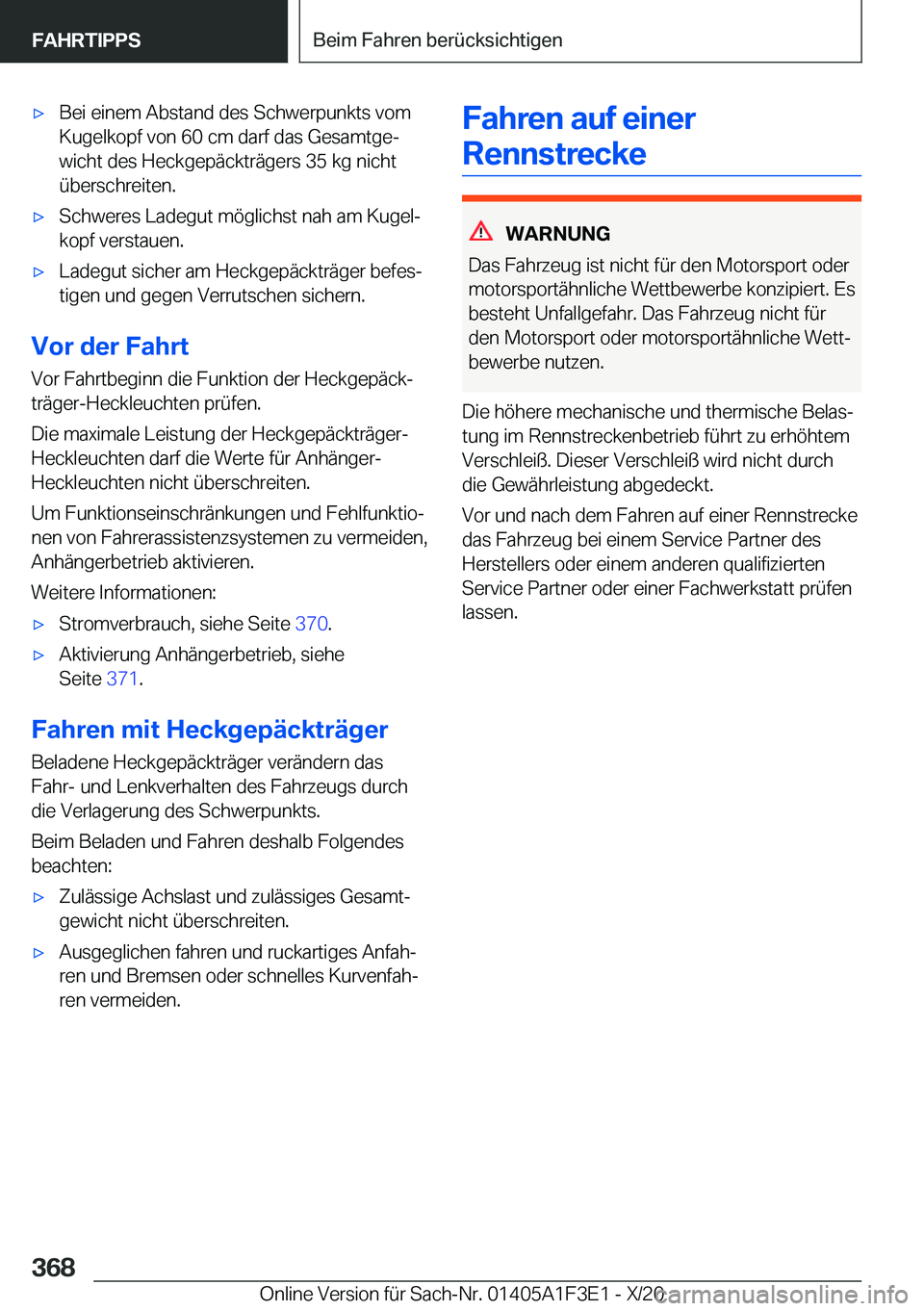 BMW X5 2021  Betriebsanleitungen (in German) x�B�e�i��e�i�n�e�m��A�b�s�t�a�n�d��d�e�s��S�c�h�w�e�r�p�u�n�k�t�s��v�o�m
�K�u�g�e�l�k�o�p�f��v�o�n��6�0��c�m��d�a�r�f��d�a�s��G�e�s�a�m�t�g�ej
�w�i�c�h�t��d�e�s��H�e�c�k�g�e�p�