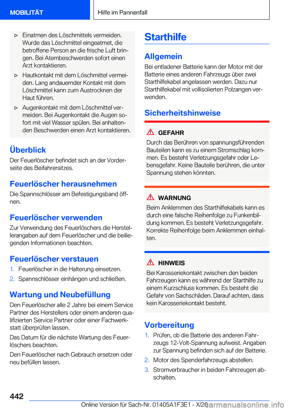 BMW X5 2021  Betriebsanleitungen (in German) x�E�i�n�a�t�m�e�n��d�e�s��L�