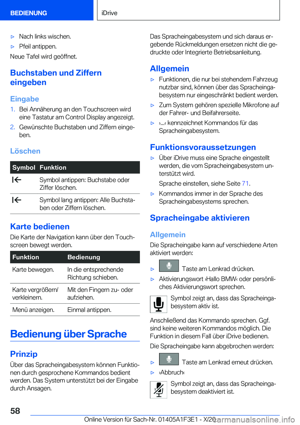 BMW X5 2021  Betriebsanleitungen (in German) x�N�a�c�h��l�i�n�k�s��w�i�s�c�h�e�n�.x�P�f�e�i�l��a�n�t�i�p�p�e�n�.
�N�e�u�e��T�a�f�e�l��w�i�r�d��g�e�