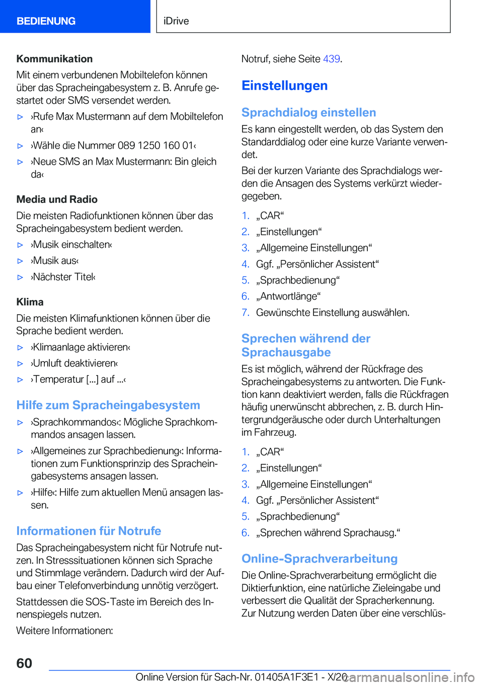 BMW X5 2021  Betriebsanleitungen (in German) �K�o�m�m�u�n�i�k�a�t�i�o�n
�M�i�t��e�i�n�e�m��v�e�r�b�u�n�d�e�n�e�n��M�o�b�i�l�t�e�l�e�f�o�n��k�