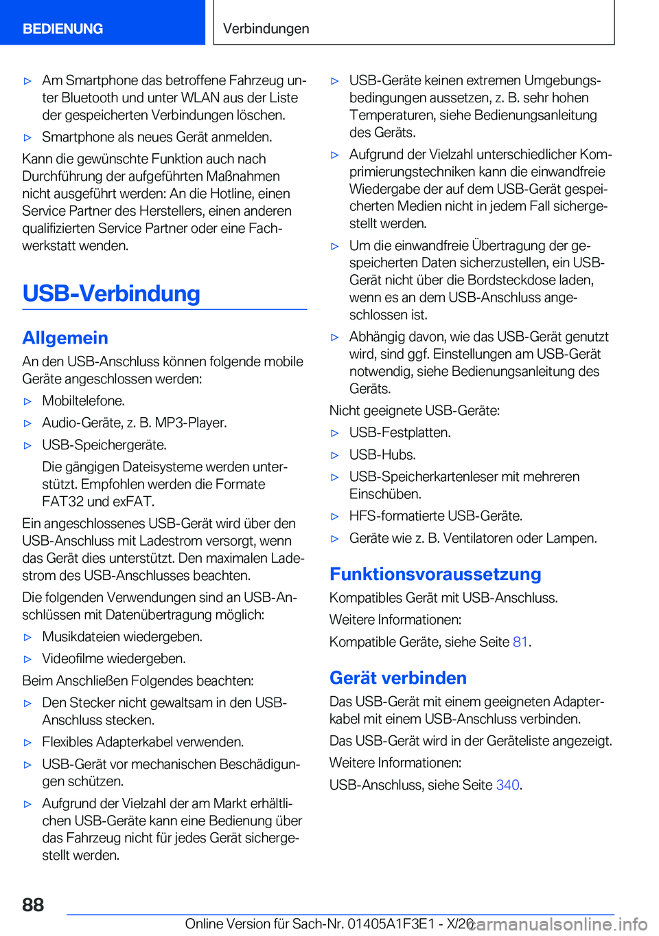 BMW X5 2021  Betriebsanleitungen (in German) x�A�m��S�m�a�r�t�p�h�o�n�e��d�a�s��b�e�t�r�o�f�f�e�n�e��F�a�h�r�z�e�u�g��u�nj�t�e�r��B�l�u�e�t�o�o�t�h��u�n�d��u�n�t�e�r��W�L�A�N��a�u�s��d�e�r��L�i�s�t�e
�d�e�r��g�e�s�p�e�i�c�h�e�r�t�