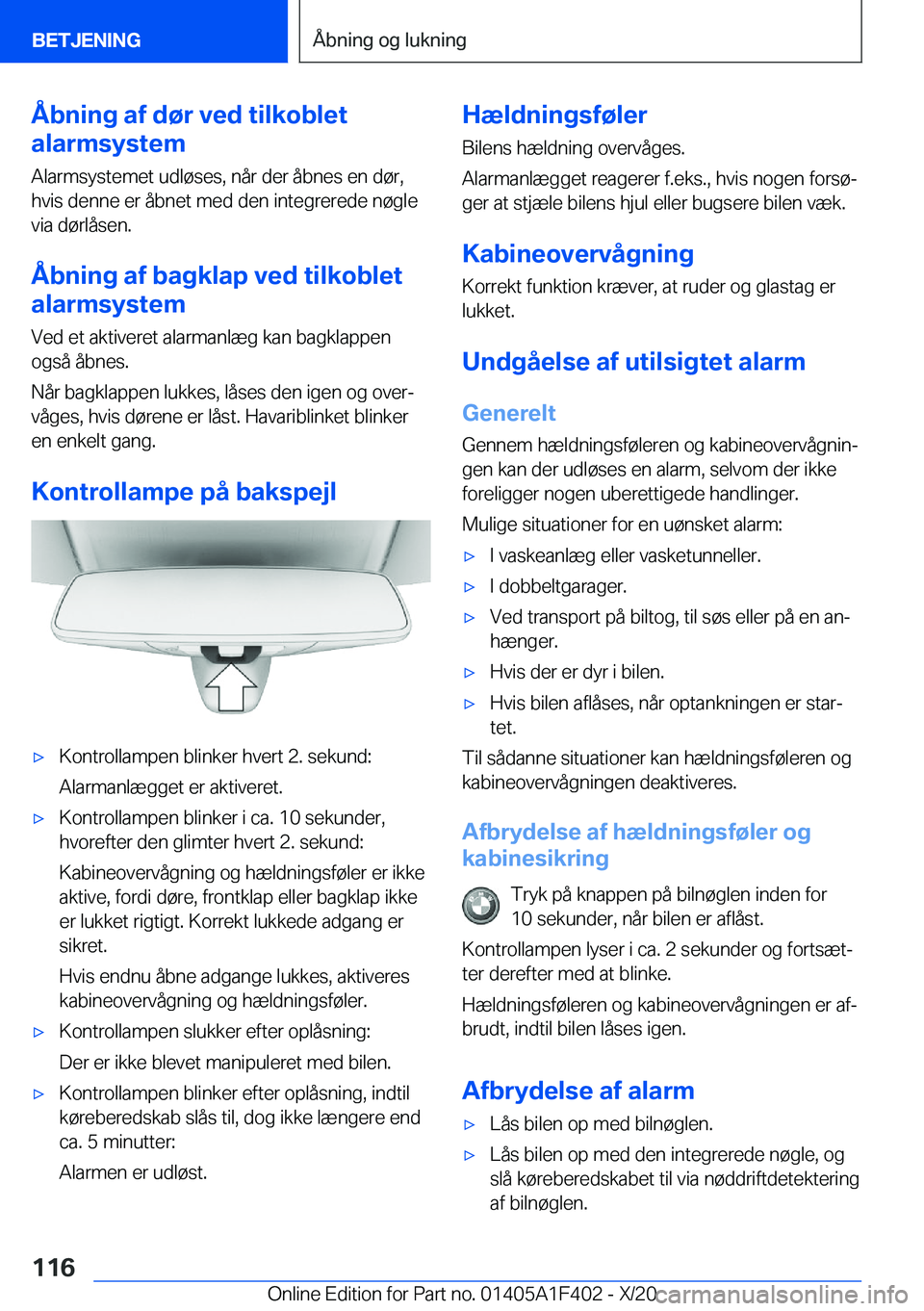 BMW X5 2021  InstruktionsbØger (in Danish) �Å�b�n�i�n�g��a�f��d�