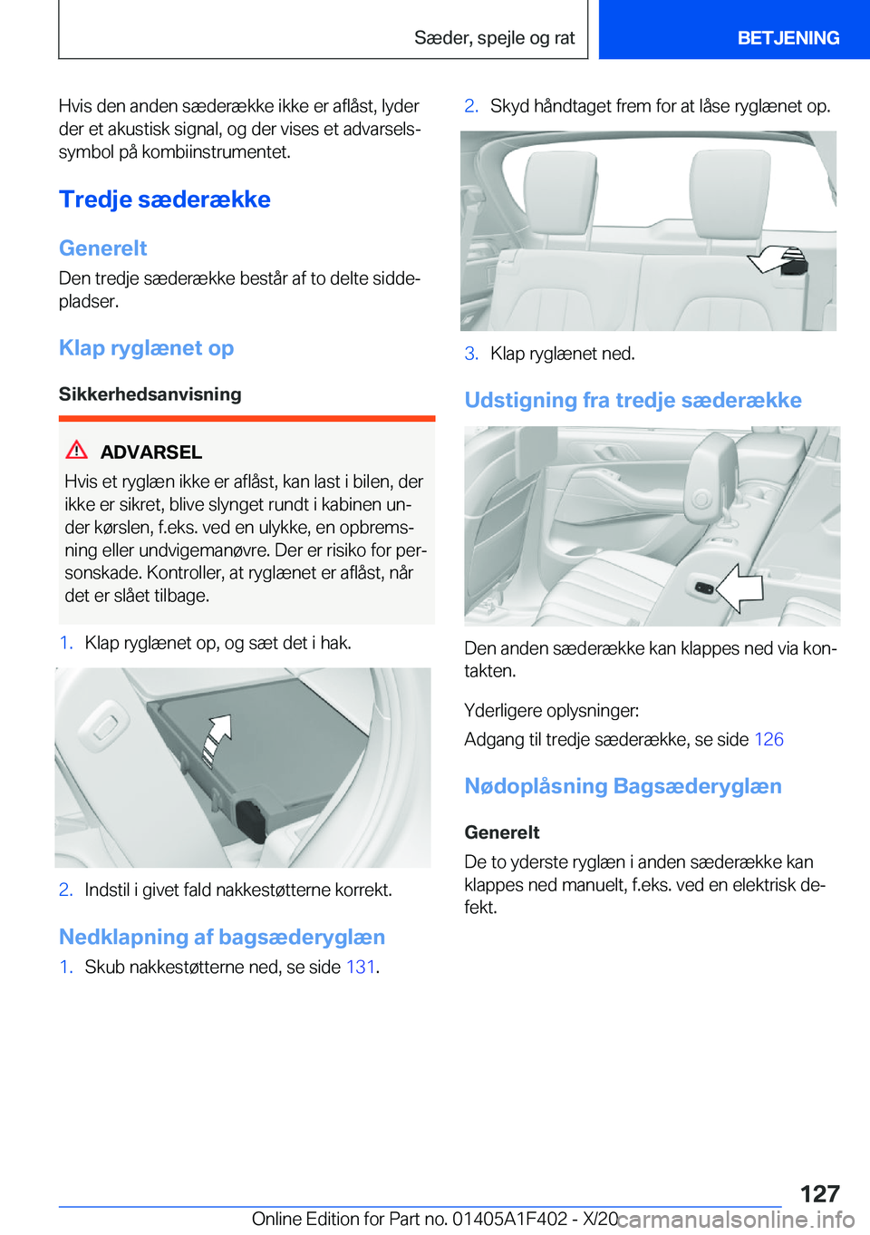 BMW X5 2021  InstruktionsbØger (in Danish) �H�v�i�s��d�e�n��a�n�d�e�n��s�æ�d�e�r�æ�k�k�e��i�k�k�e��e�r��a�f�l�å�s�t�,��l�y�d�e�r�d�e�r��e�t��a�k�u�s�t�i�s�k��s�i�g�n�a�l�,��o�g��d�e�r��v�i�s�e�s��e�t��a�d�v�a�r�s�e�l�sj�s�y�
