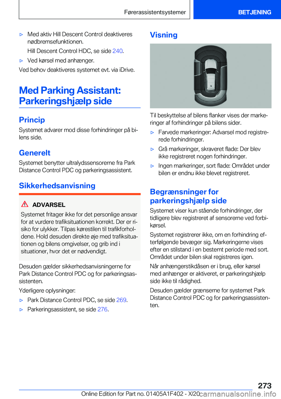 BMW X5 2021  InstruktionsbØger (in Danish) 'x�M�e�d��a�k�t�i�v��H�i�l�l��D�e�s�c�e�n�t��C�o�n�t�r�o�l��d�e�a�k�t�i�v�e�r�e�s
�n�