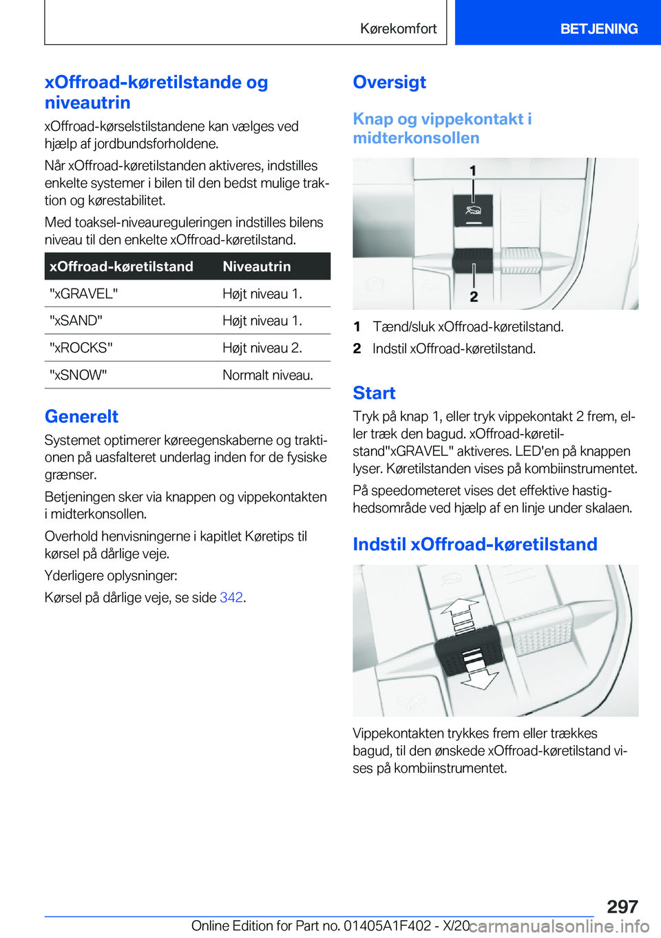 BMW X5 2021  InstruktionsbØger (in Danish) �x�O�f�f�r�o�a�d�-�k�