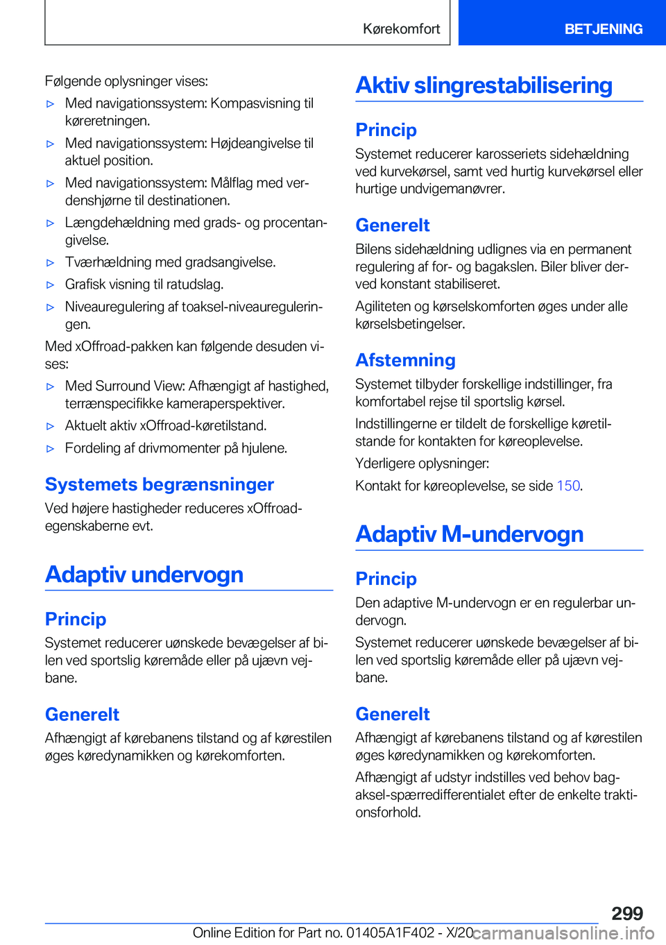 BMW X5 2021  InstruktionsbØger (in Danish) �F�