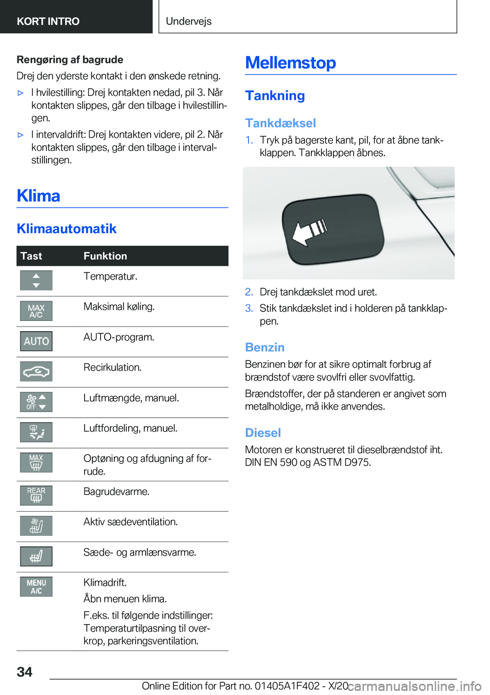 BMW X5 2021  InstruktionsbØger (in Danish) �R�e�n�g�