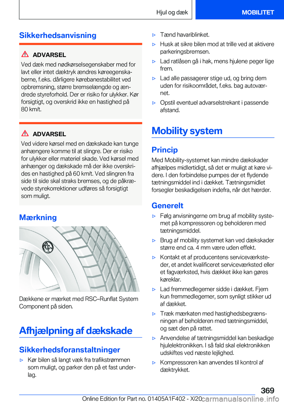 BMW X5 2021  InstruktionsbØger (in Danish) �S�i�k�k�e�r�h�e�d�s�a�n�v�i�s�n�i�n�g
�A�D�V�A�R�S�E�L
�V�e�d��d�æ�k��m�e�d��n�