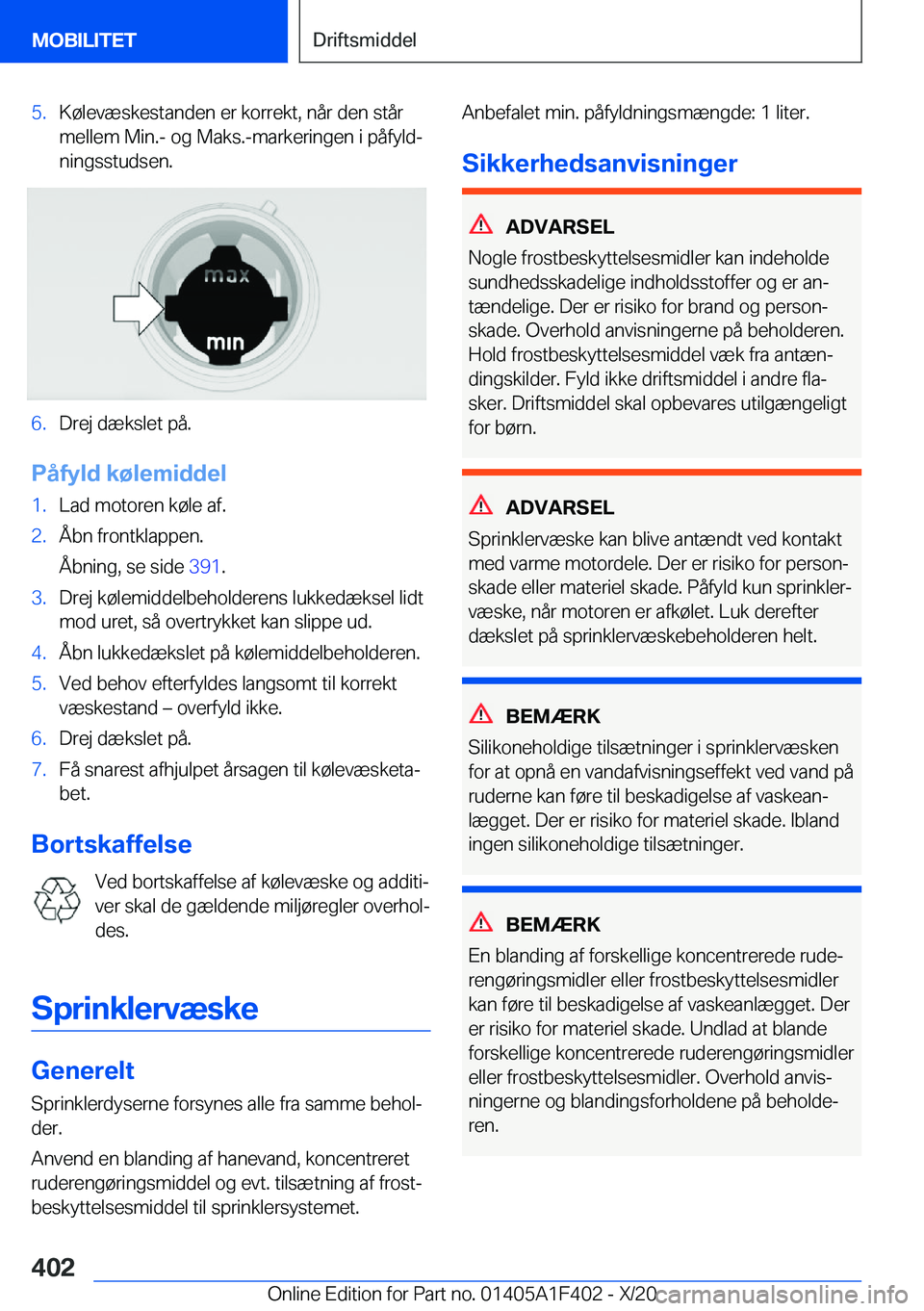 BMW X5 2021  InstruktionsbØger (in Danish) �5�.�K�