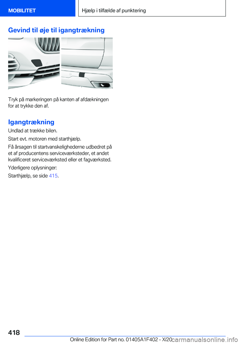 BMW X5 2021  InstruktionsbØger (in Danish) �G�e�v�i�n�d��t�i�l��