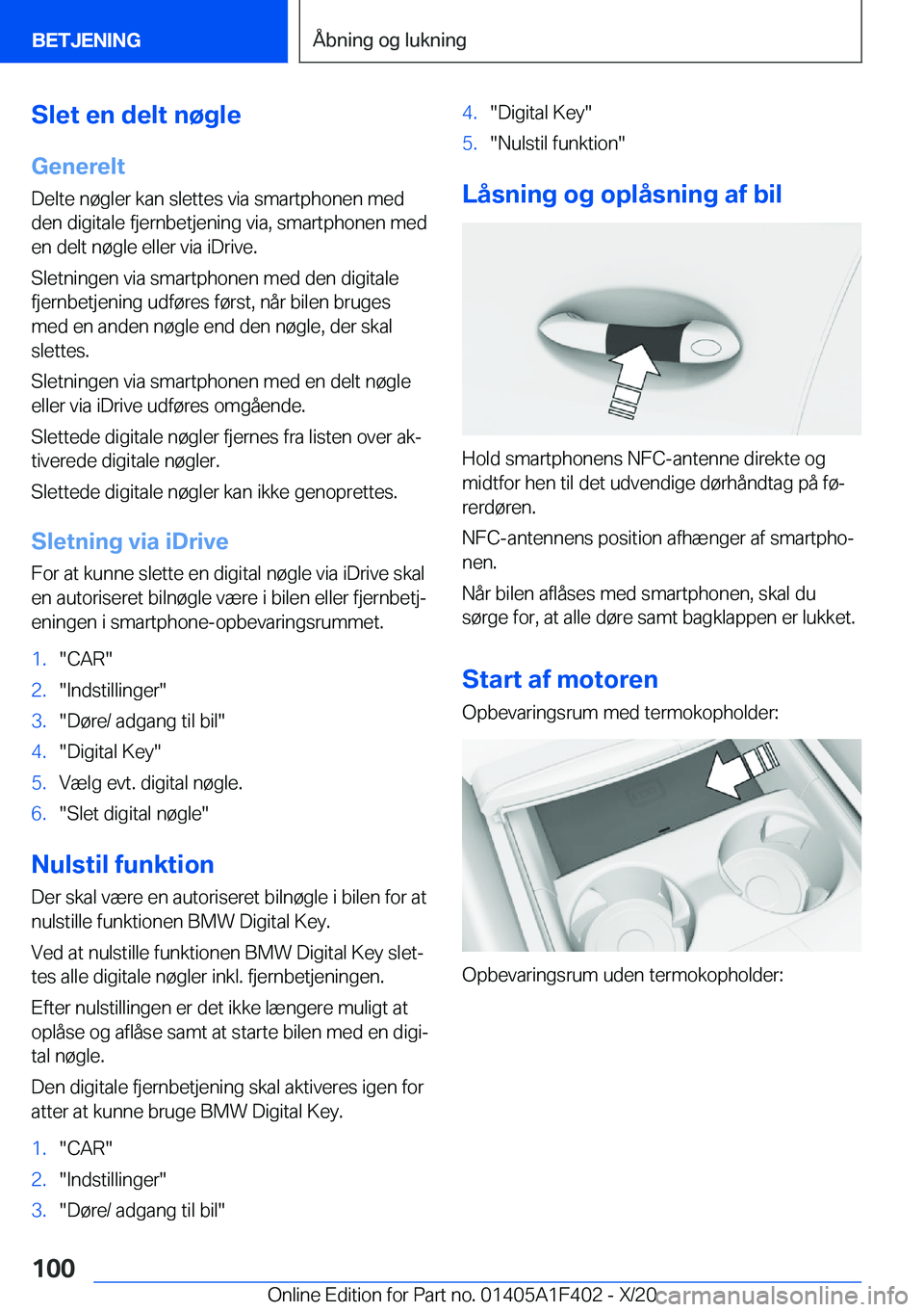 BMW X5 2021  InstruktionsbØger (in Danish) �S�l�e�t��e�n��d�e�l�t��n�
