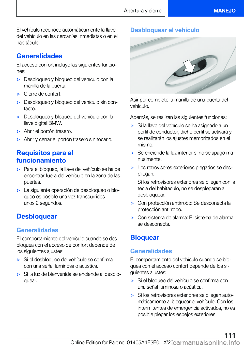 BMW X5 2021  Manuales de Empleo (in Spanish) �E�l��v�e�h�