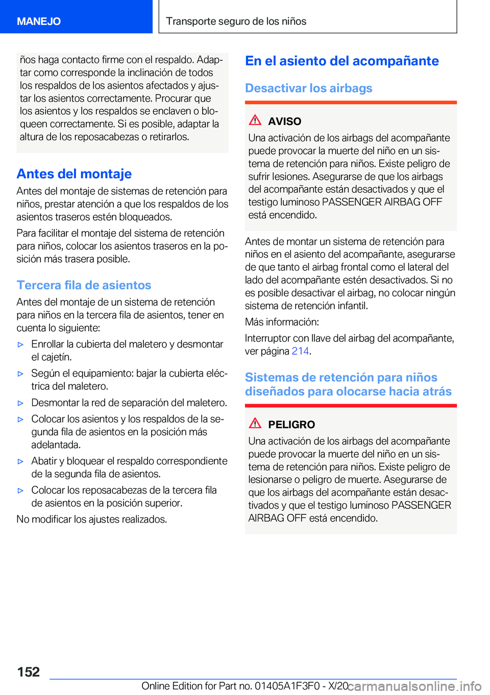 BMW X5 2021  Manuales de Empleo (in Spanish) �
