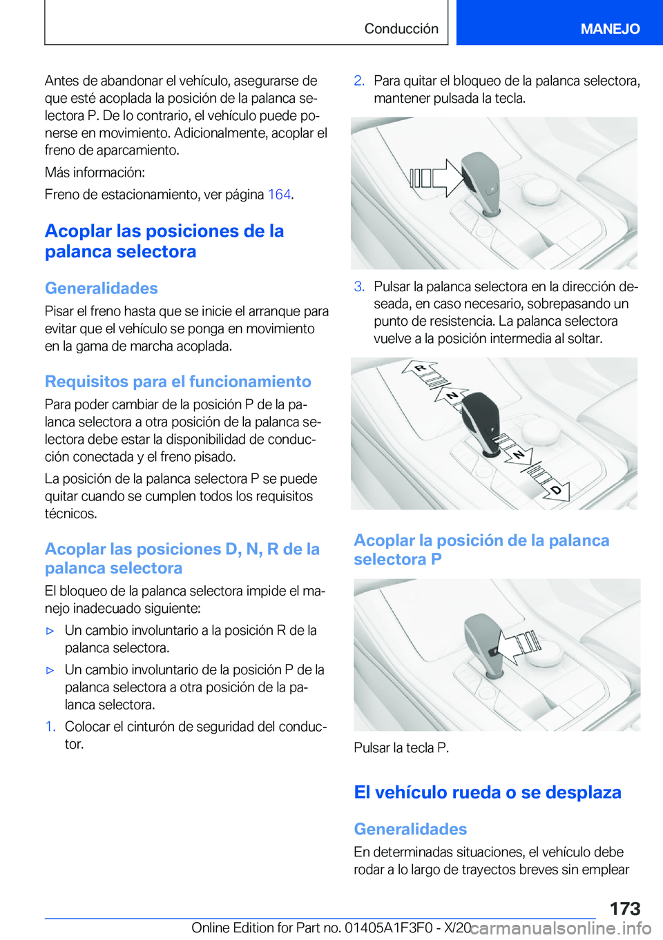 BMW X5 2021  Manuales de Empleo (in Spanish) �A�n�t�e�s��d�e��a�b�a�n�d�o�n�a�r��e�l��v�e�h�