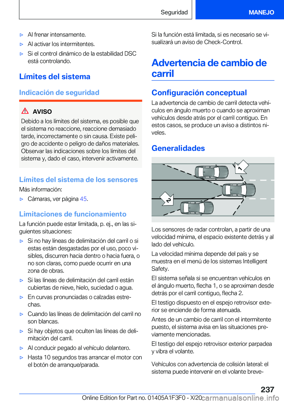 BMW X5 2021  Manuales de Empleo (in Spanish) x�A�l��f�r�e�n�a�r��i�n�t�e�n�s�a�m�e�n�t�e�.x�A�l��a�c�t�i�v�a�r��l�o�s��i�n�t�e�r�m�i�t�e�n�t�e�s�.x�S�i��e�l��c�o�n�t�r�o�l��d�i�n�