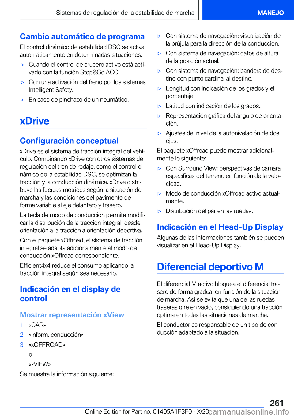 BMW X5 2021  Manuales de Empleo (in Spanish) �C�a�m�b�i�o��a�u�t�o�m�