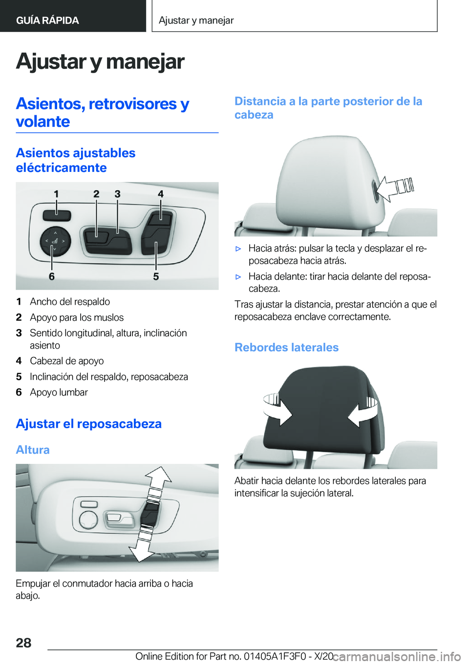 BMW X5 2021  Manuales de Empleo (in Spanish) �A�j�u�s�t�a�r��y��m�a�n�e�j�a�r�A�s�i�e�n�t�o�s�,��r�e�t�r�o�v�i�s�o�r�e�s��y
�v�o�l�a�n�t�e
�A�s�i�e�n�t�o�s��a�j�u�s�t�a�b�l�e�s
�e�l�