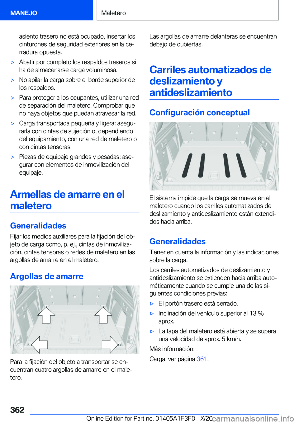BMW X5 2021  Manuales de Empleo (in Spanish) �a�s�i�e�n�t�o��t�r�a�s�e�r�o��n�o��e�s�t�