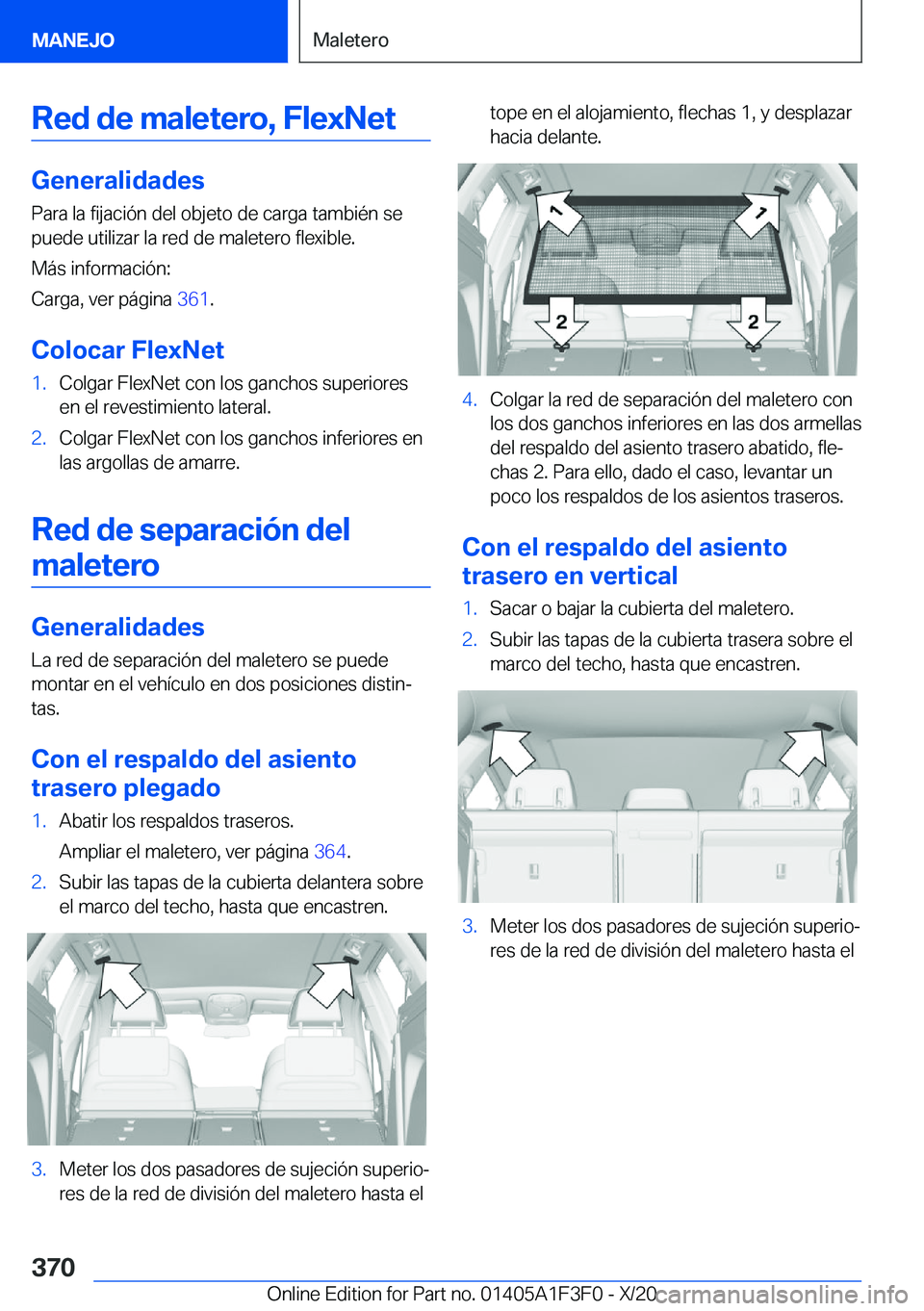 BMW X5 2021  Manuales de Empleo (in Spanish) �R�e�d��d�e��m�a�l�e�t�e�r�o�,��F�l�e�x�N�e�t
�G�e�n�e�r�a�l�i�d�a�d�e�s
�P�a�r�a��l�a��f�i�j�a�c�i�