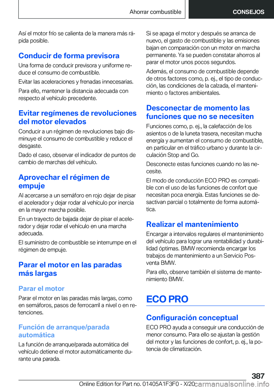 BMW X5 2021  Manuales de Empleo (in Spanish) �A�s�