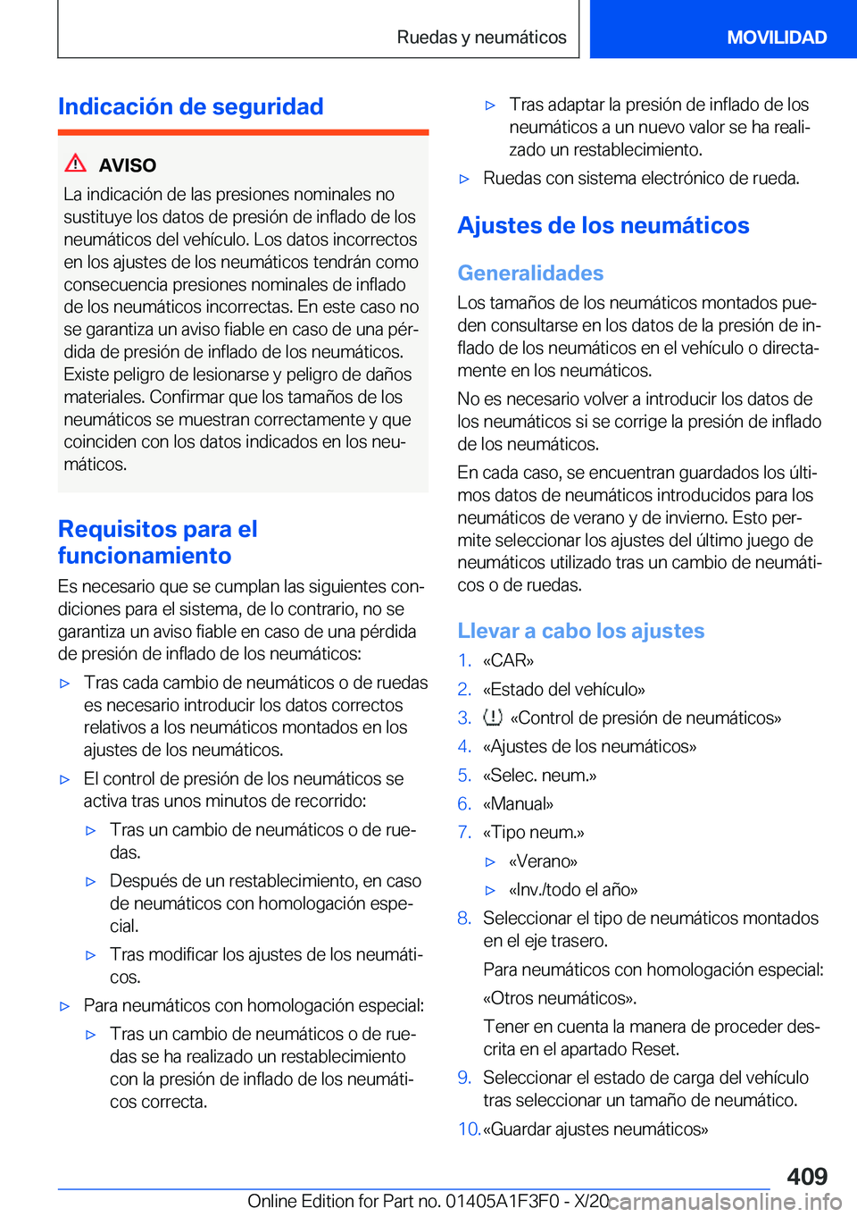 BMW X5 2021  Manuales de Empleo (in Spanish) �I�n�d�i�c�a�c�i�