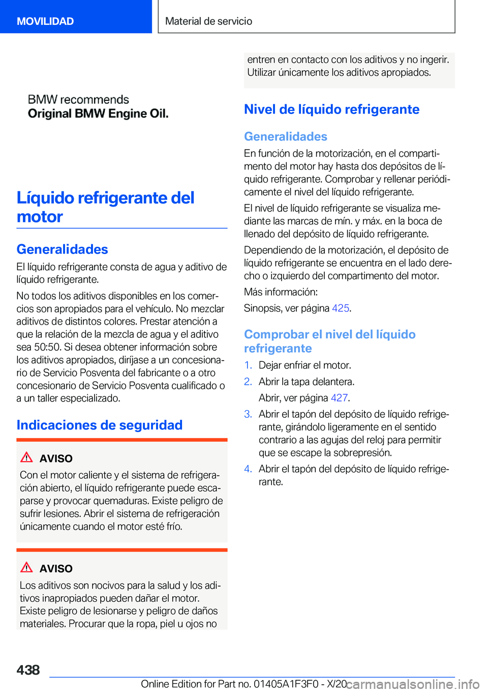 BMW X5 2021  Manuales de Empleo (in Spanish) �L�