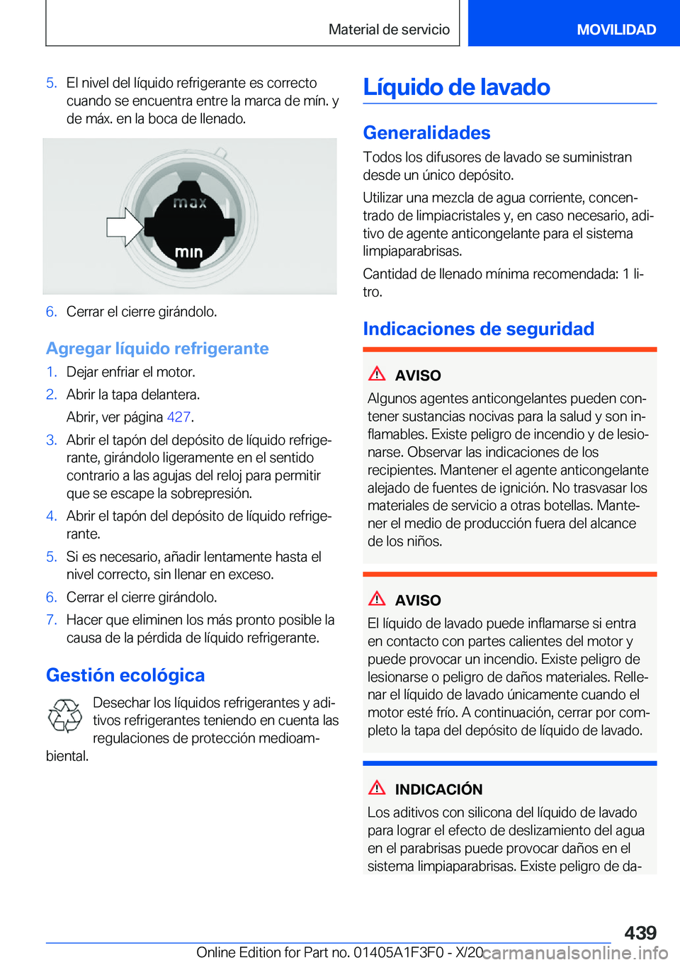 BMW X5 2021  Manuales de Empleo (in Spanish) �5�.�E�l��n�i�v�e�l��d�e�l��l�