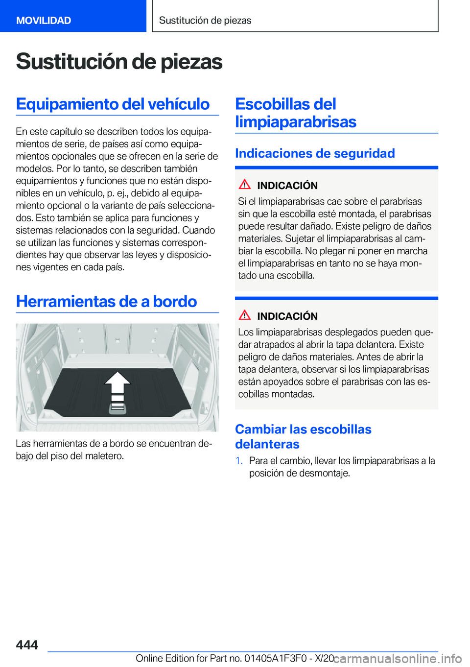 BMW X5 2021  Manuales de Empleo (in Spanish) �S�u�s�t�i�t�u�c�i�