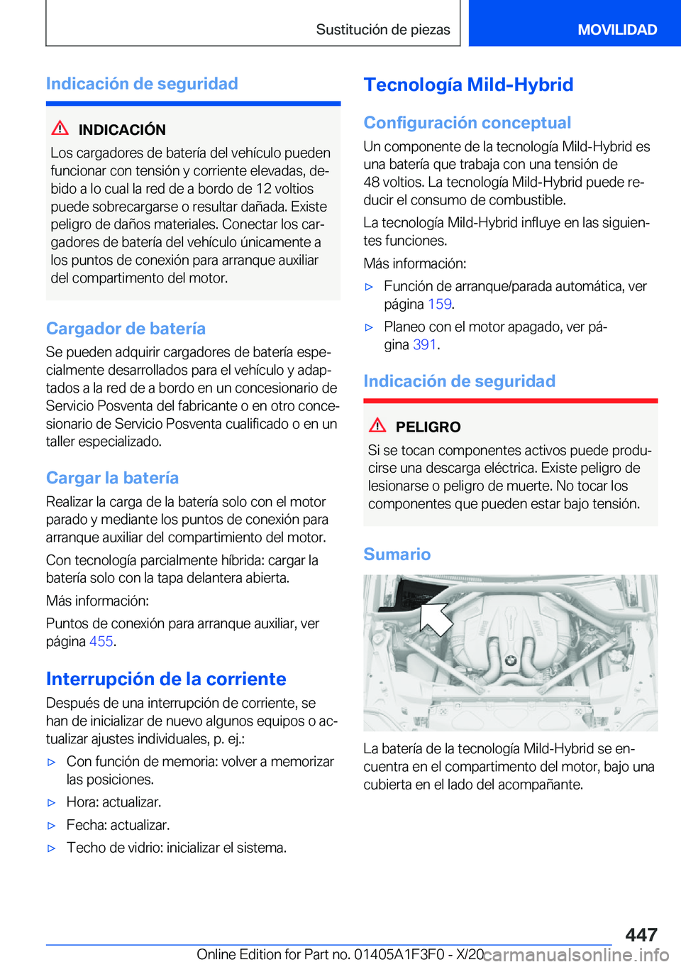 BMW X5 2021  Manuales de Empleo (in Spanish) �I�n�d�i�c�a�c�i�