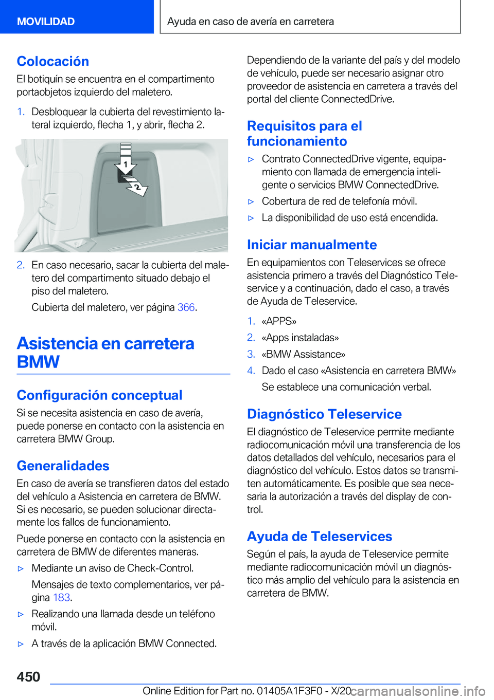 BMW X5 2021  Manuales de Empleo (in Spanish) �C�o�l�o�c�a�c�i�