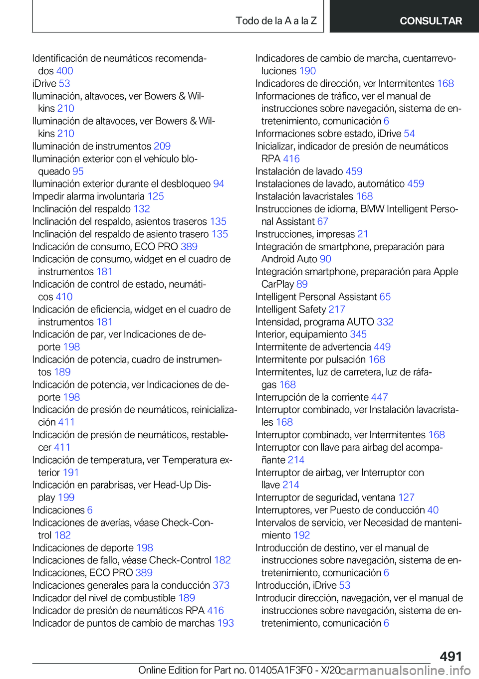 BMW X5 2021  Manuales de Empleo (in Spanish) �I�d�e�n�t�i�f�i�c�a�c�i�
