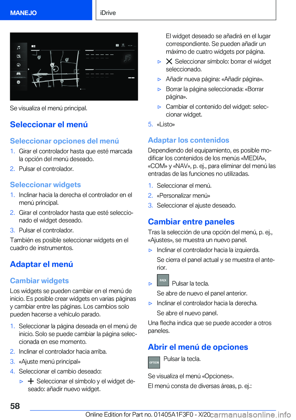 BMW X5 2021  Manuales de Empleo (in Spanish) �S�e��v�i�s�u�a�l�i�z�a��e�l��m�e�n�