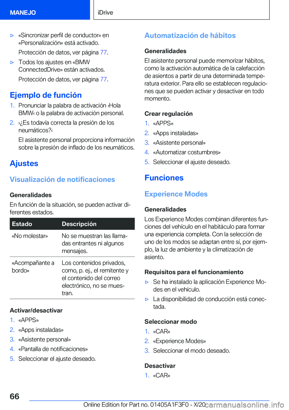 BMW X5 2021  Manuales de Empleo (in Spanish) x�«�S�i�n�c�r�o�n�i�z�a�r��p�e�r�f�i�l��d�e��c�o�n�d�u�c�t�o�r�{��e�n
�«�P�e�r�s�o�n�a�l�i�z�a�c�i�