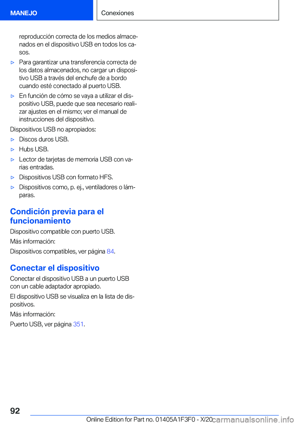 BMW X5 2021  Manuales de Empleo (in Spanish) �r�e�p�r�o�d�u�c�c�i�