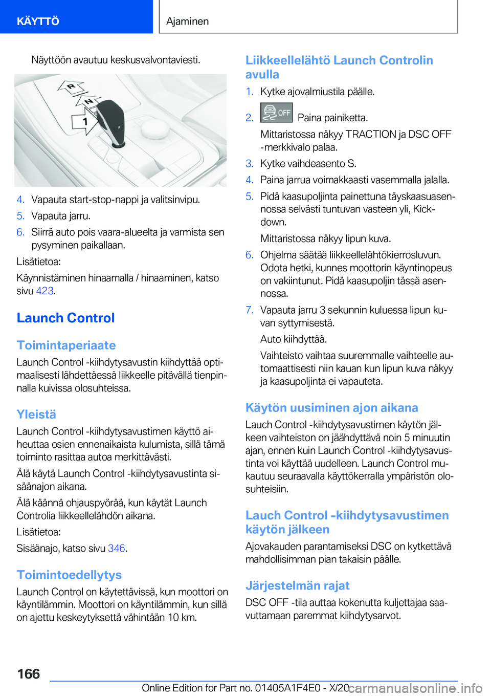 BMW X5 2021  Omistajan Käsikirja (in Finnish) �N�
