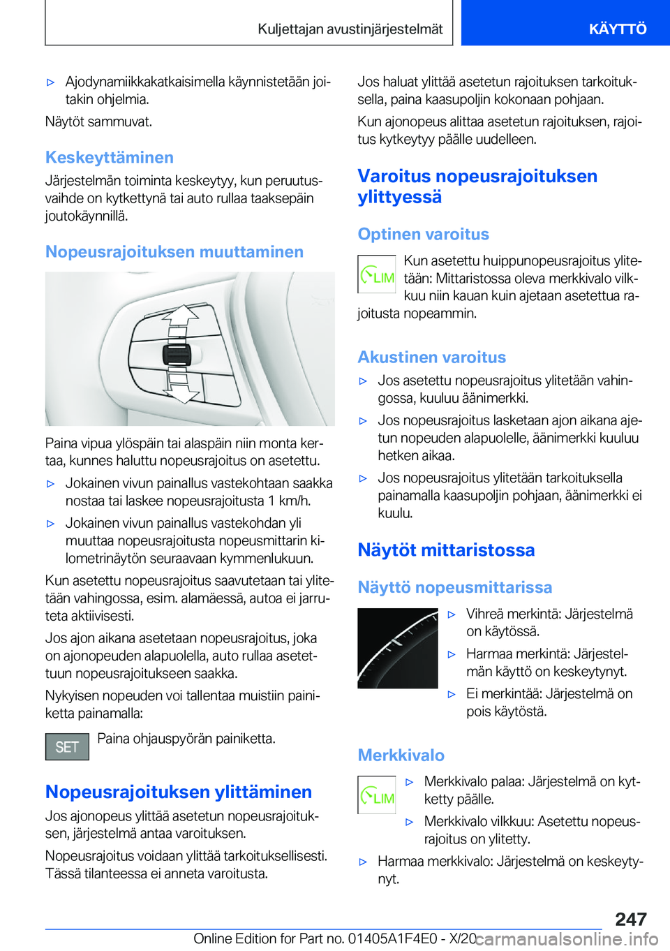 BMW X5 2021  Omistajan Käsikirja (in Finnish) 'x�A�j�o�d�y�n�a�m�i�i�k�k�a�k�a�t�k�a�i�s�i�m�e�l�l�a��k�