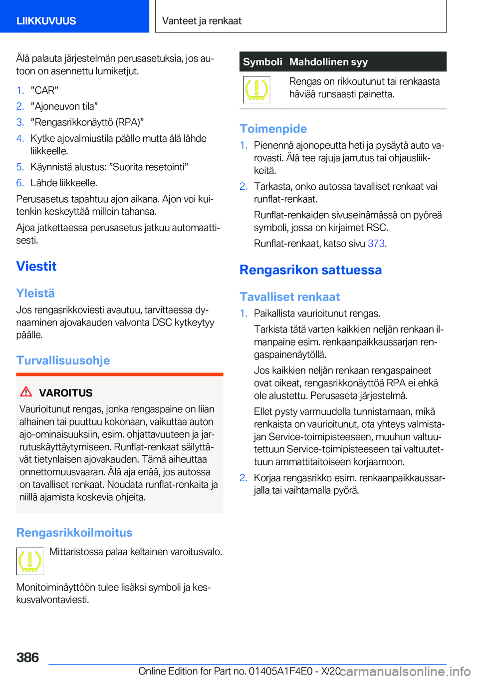 BMW X5 2021  Omistajan Käsikirja (in Finnish) �