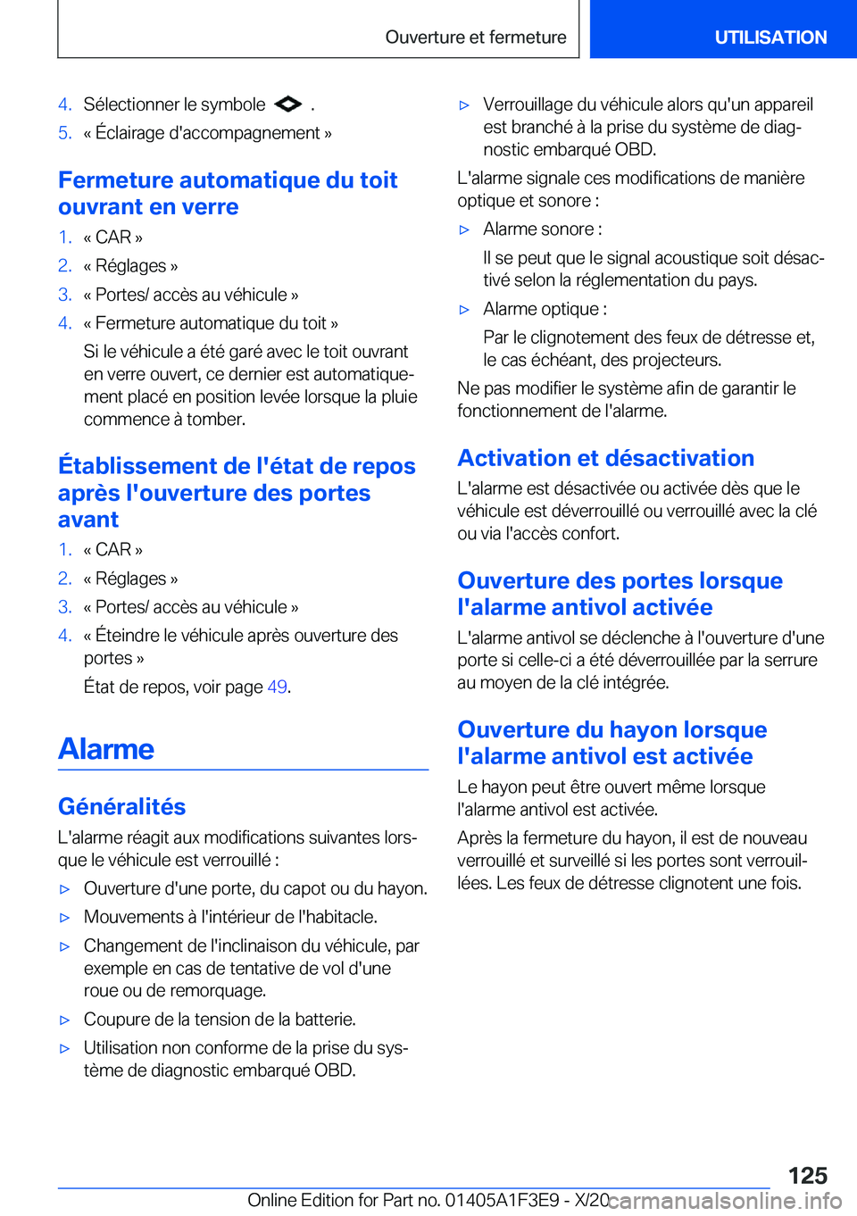 BMW X5 2021  Notices Demploi (in French) �4�.�S�é�l�e�c�t�i�o�n�n�e�r��l�e��s�y�m�b�o�l�e�����.�5�.�k��