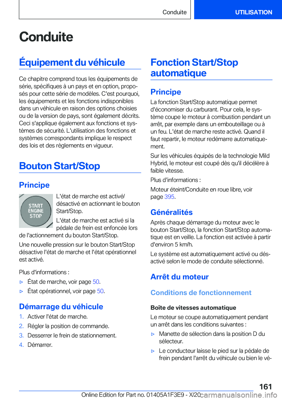 BMW X5 2021  Notices Demploi (in French) �C�o�n�d�u�i�t�e�